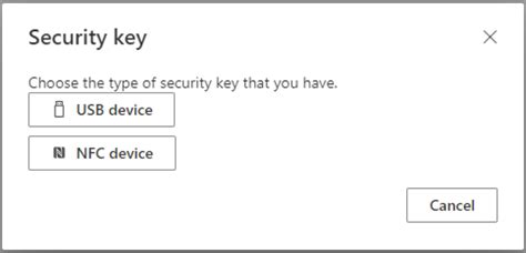 Logging into 365 online – using a Physical Security Key.